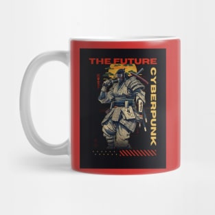 Cyberpunk samurai the future Mug